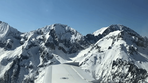 Traumhafter Flug über die Alpen